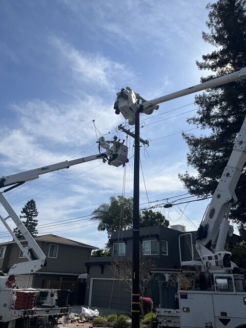 Woah!  New telephone pole for 1386!
