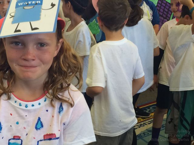 Juliette back at White Oaks Elementary!
