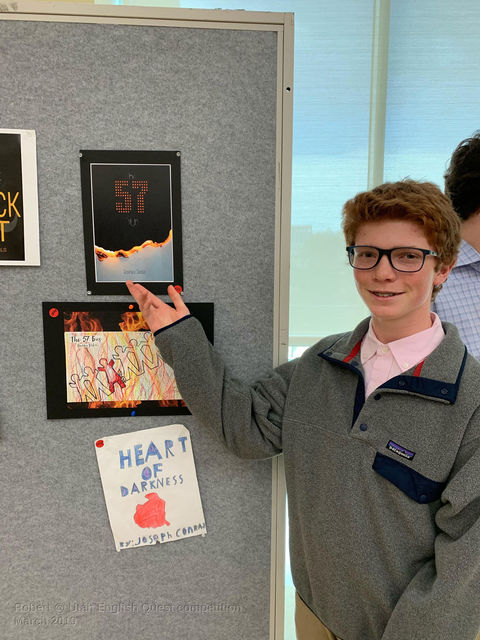 Robert's book cover design wins 1st place at the Utah English Quest 2019 competition
