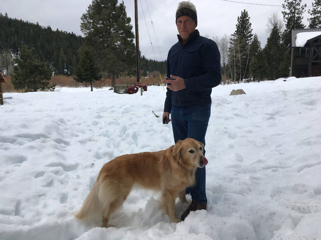 Ruby's 1st snow!
